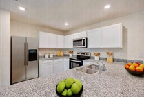 Virtually staged kitchen